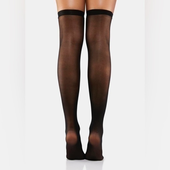 Dolls Kill Twin telepathy thigh high socks - Picture 2 of 6